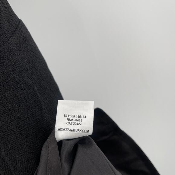 TRINA TURK Tunic / Dress Size Extra Small Mini Black Rhinestone Festive NWT - Picture 13 of 13